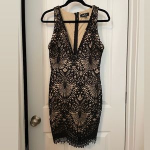 Lulu’s Truly Beloved Black Lace Bodycon Dress